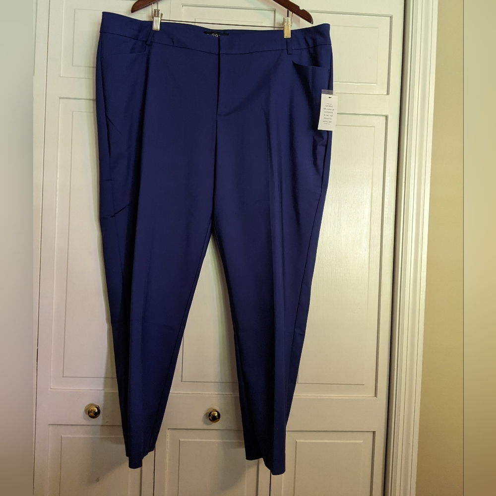 Eloquii Kady Pants, Blue, NWT